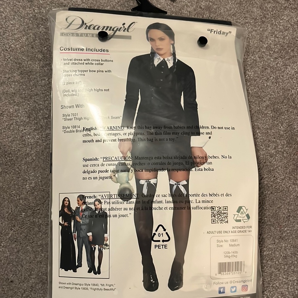 Wednesday Adams adult costume